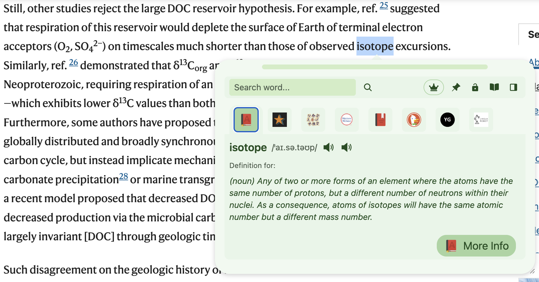 Instant Definitions Demo 2